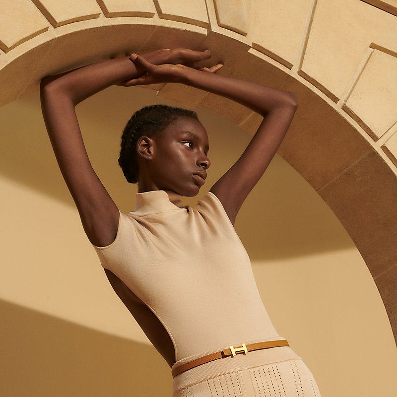 Focus belt buckle & Hermès sur Mer reversible leather strap