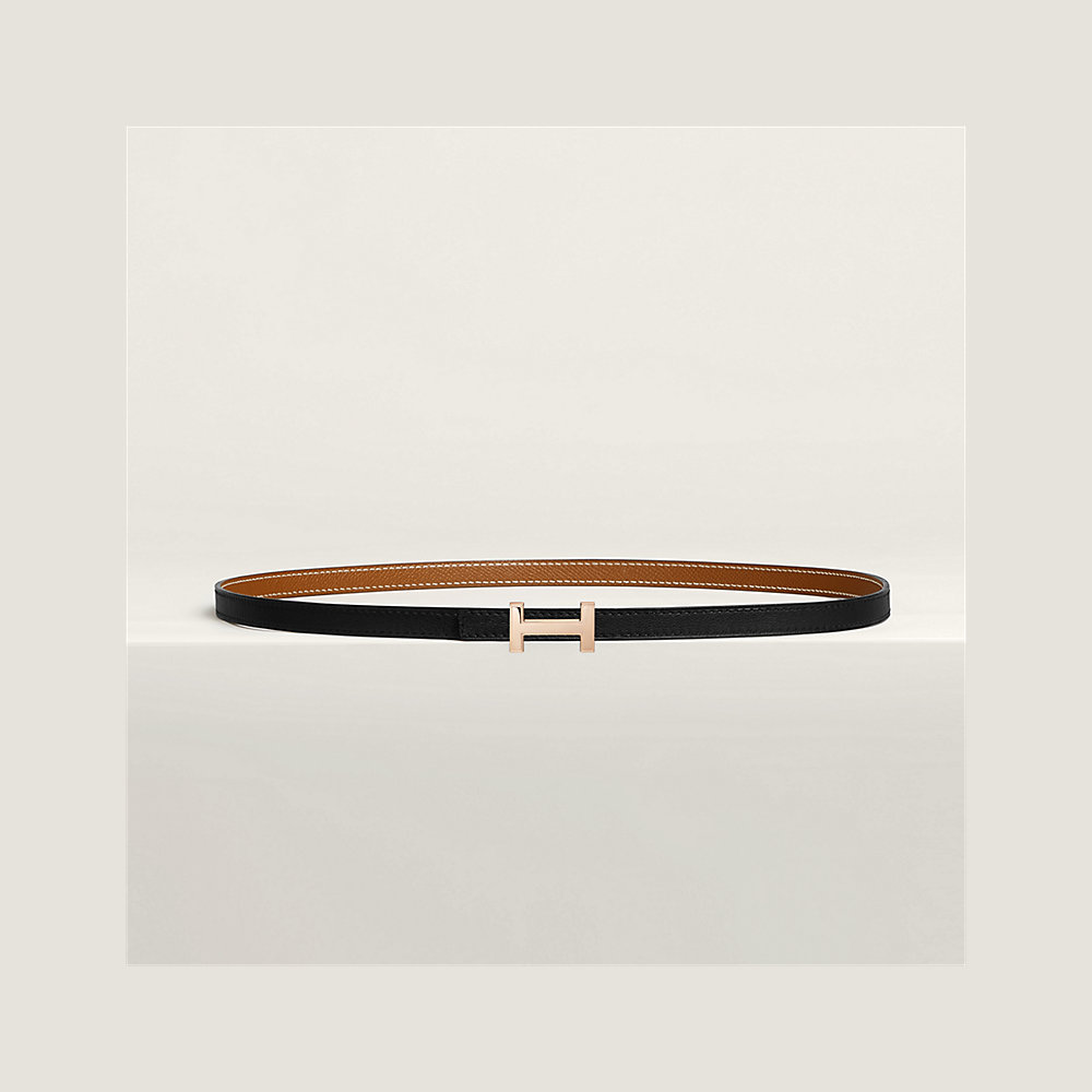 Focus belt buckle & Reversible leather strap 13 mm | Hermès UK
