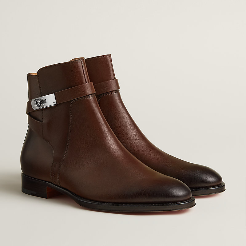 Fortune ankle boot - Brown | Hermès USA