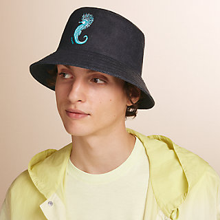 bucket Fred USA Look Denim Mi | Hermès hat at