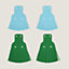 Fringed shoe accessories, View: front, front, view 3 of 4