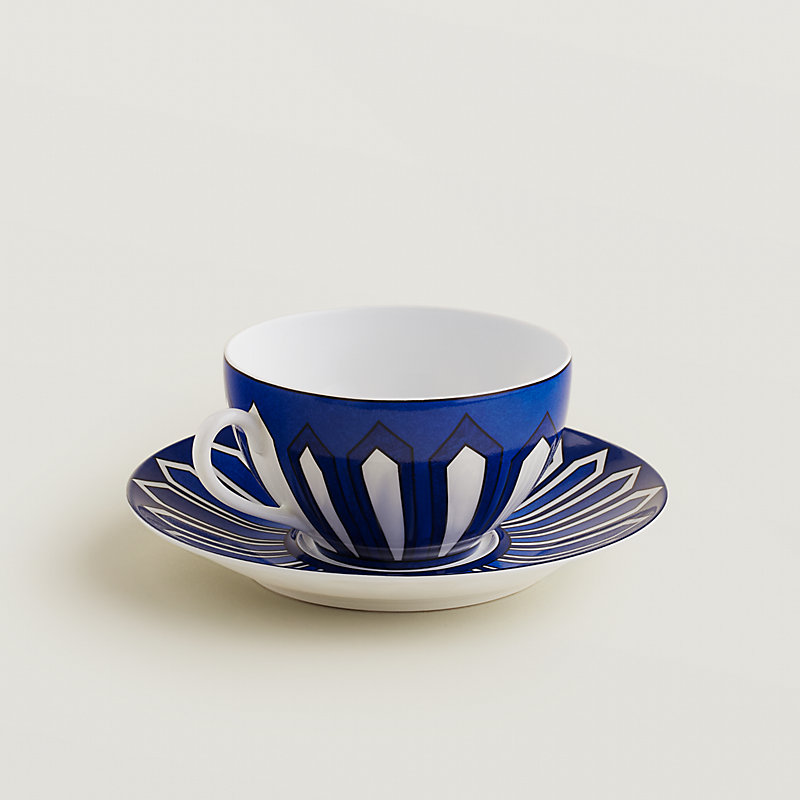 Frühstückstasse und Untertasse Bleus d'Ailleurs...