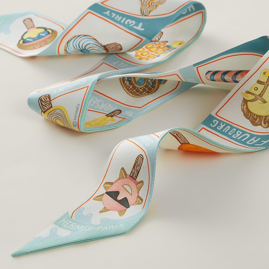 HERMES エルメス ツイリー スカーフ Twilly Scarf ファニーアイス 