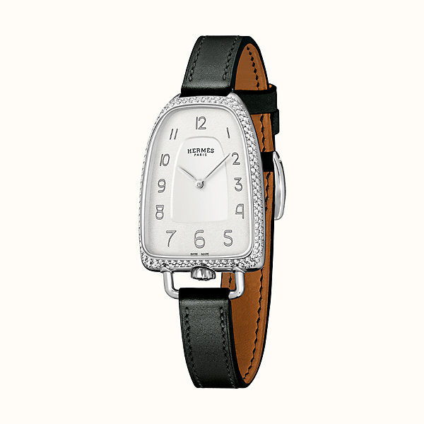 hermes silver watch