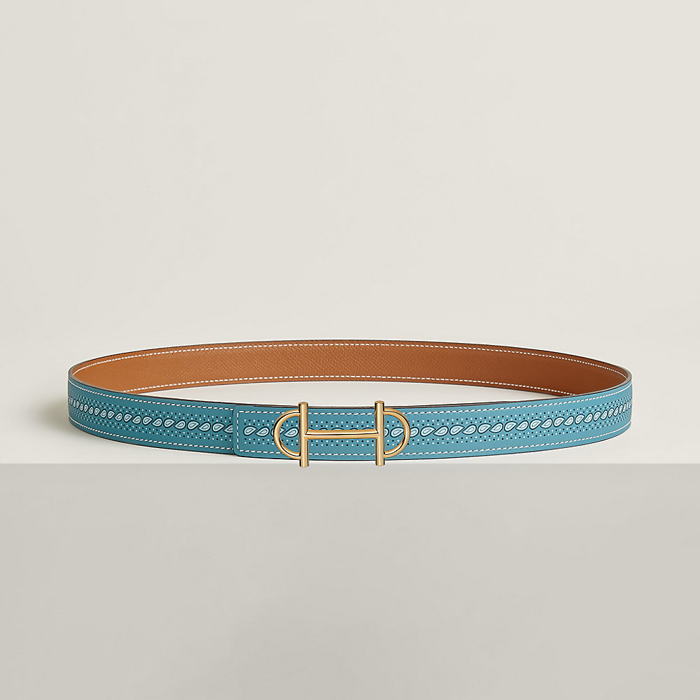 Gamma belt buckle & Bandana leather strap 24 mm | Hermès Finland