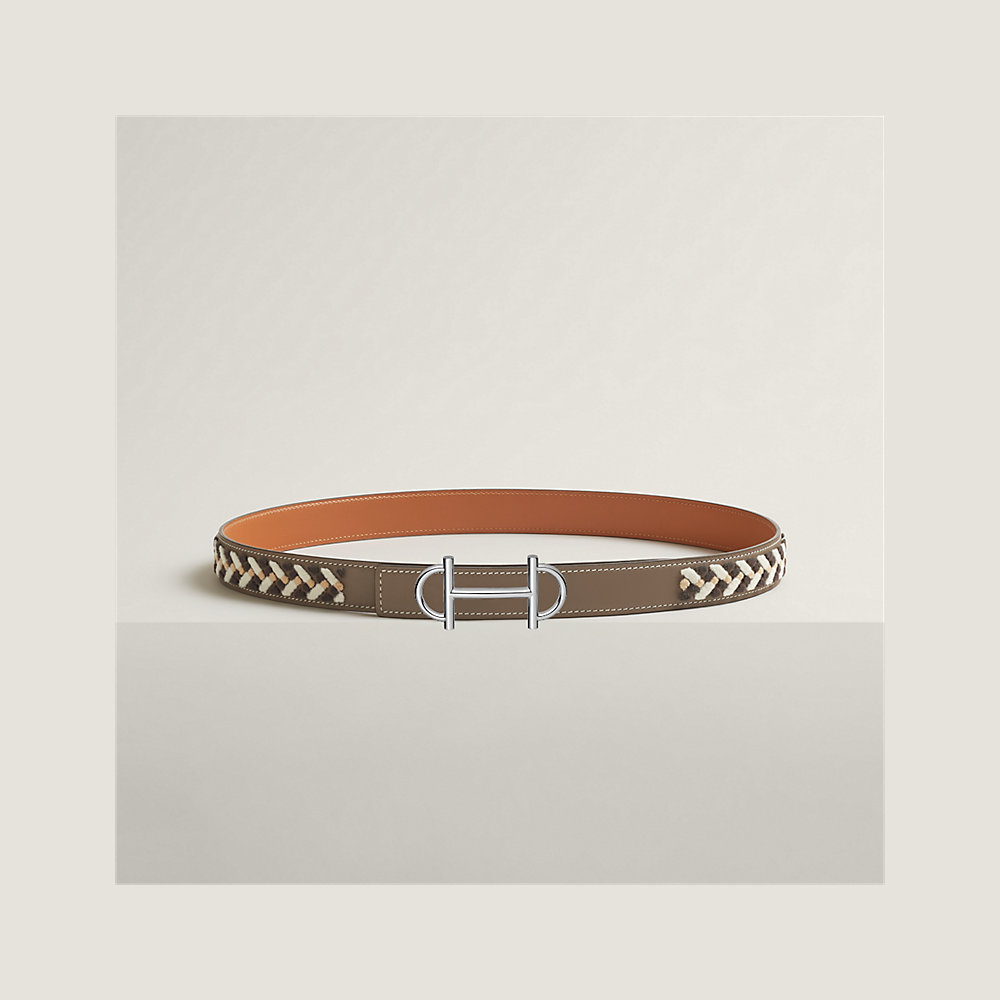 Gamma belt buckle & Leather strap 24 mm Hermès Australia