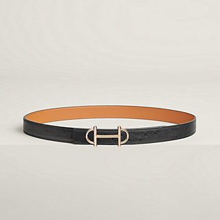 Gamma belt buckle & Leather strap 24 mm | Hermès USA