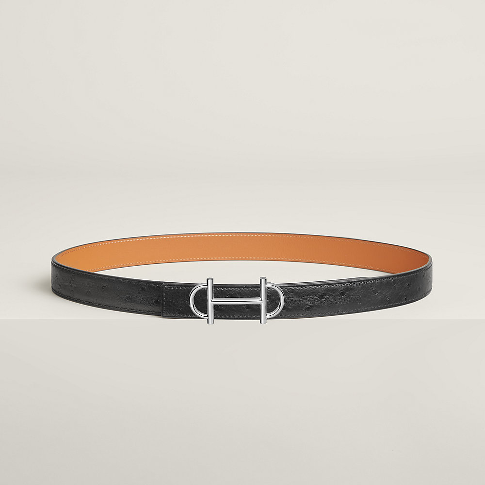 Gamma belt buckle & Leather strap 24 mm | Hermès USA