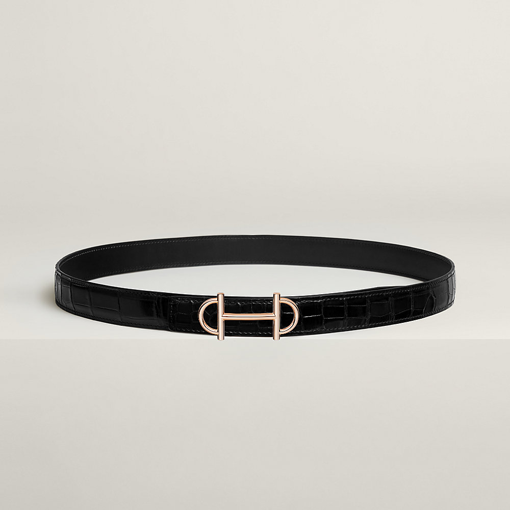 Gamma belt buckle & Leather strap 24 mm | Hermès USA