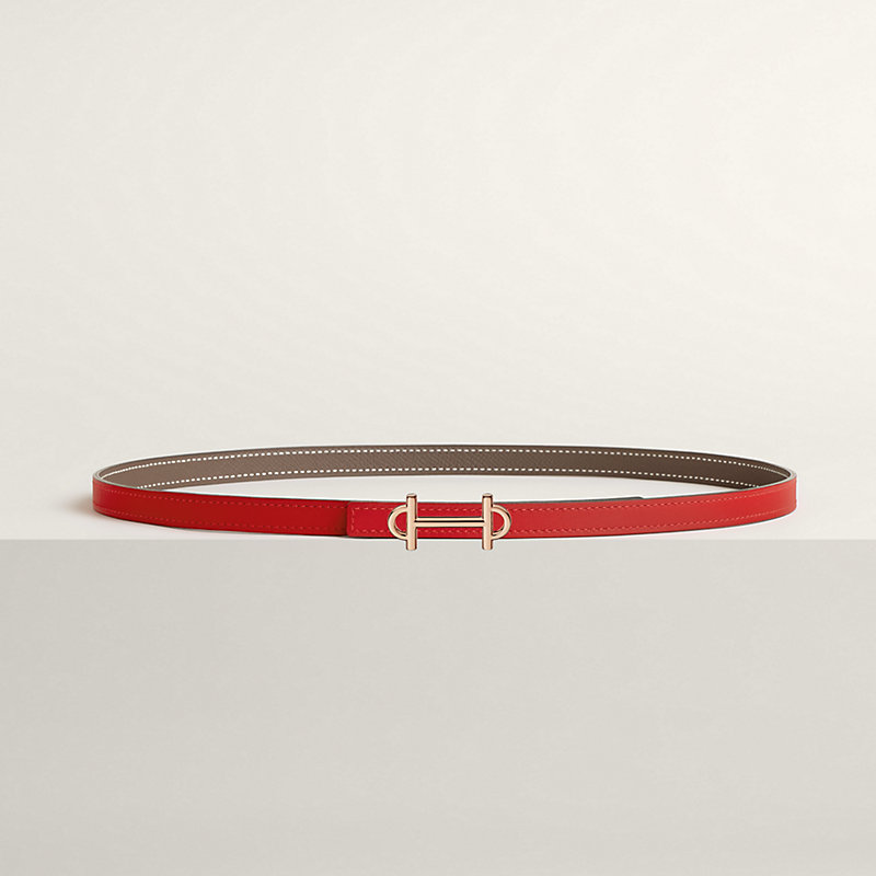 Gamma belt buckle & Reversible leather strap 13 mm