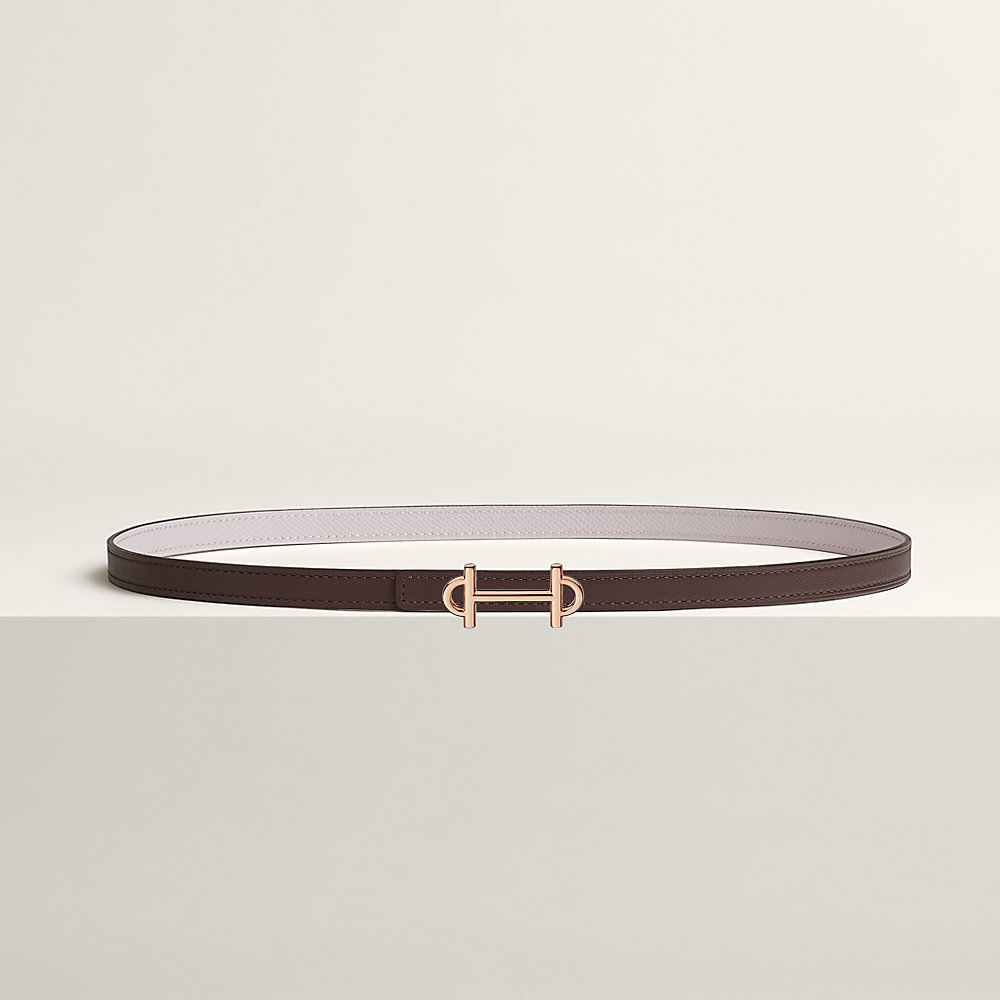 Gamma belt buckle & Reversible leather strap 13 mm | Hermès USA