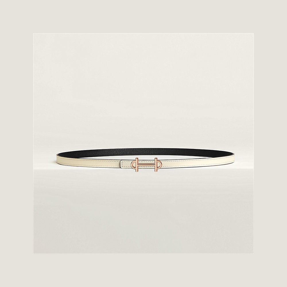 Gamma belt buckle & Reversible leather strap 13 mm Hermès UK