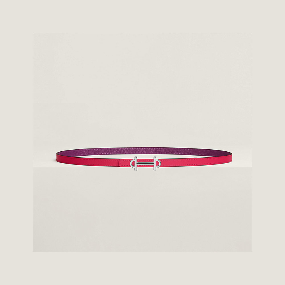 Gamma belt buckle & Reversible leather strap 13 mm Hermès UK