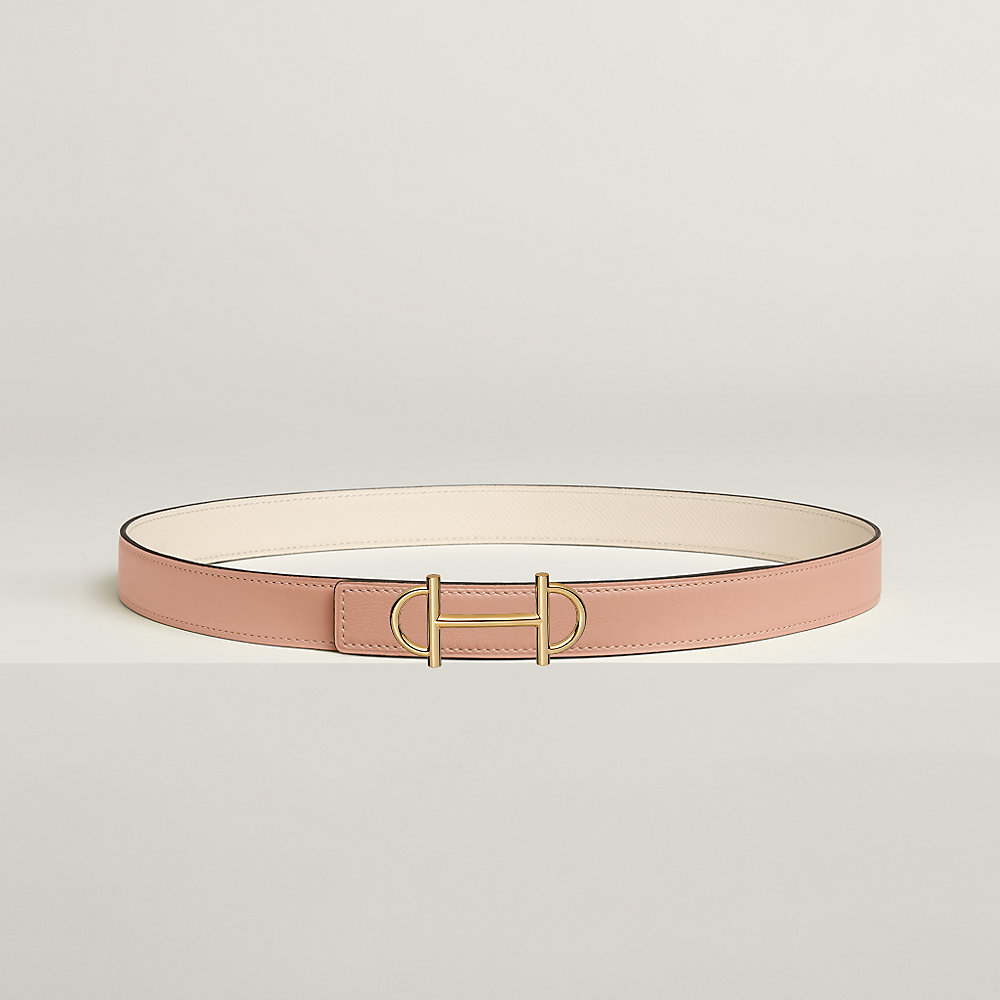 Gamma belt buckle & Reversible leather strap 24 mm | Hermès USA