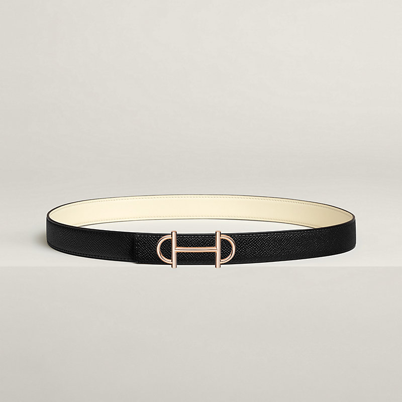 Gamma belt buckle & Reversible leather strap 24 mm