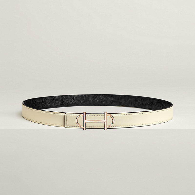 Gamma belt buckle & Reversible leather strap 24 mm