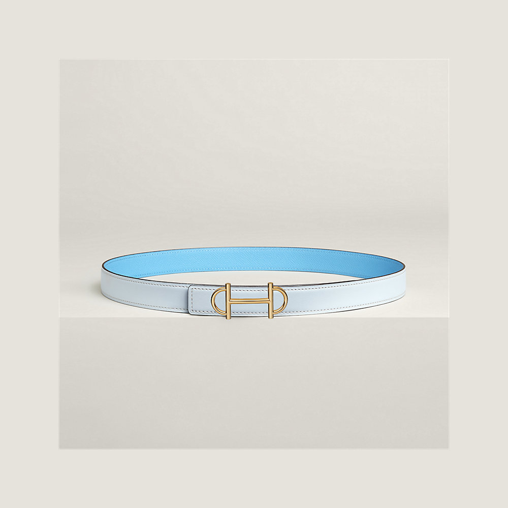 Gamma belt buckle & Reversible leather strap 24 mm Hermès UK