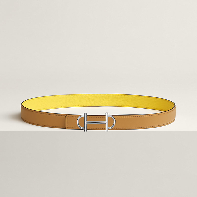 Gamma belt buckle & Reversible leather strap 24 mm