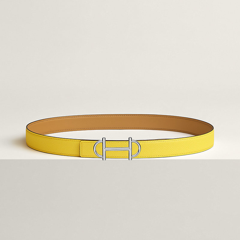 Gamma belt buckle & Reversible leather strap 24 mm