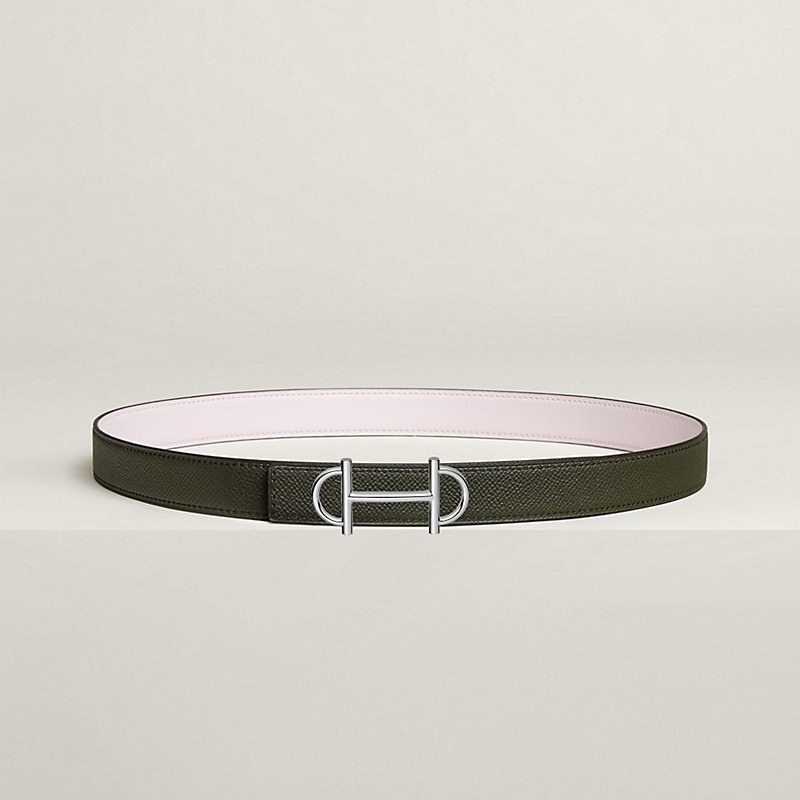 Gamma belt buckle & Reversible leather strap 24 mm