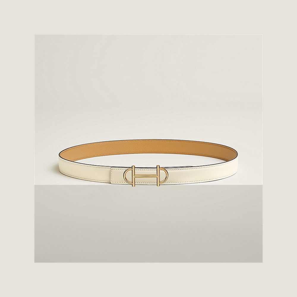 Gamma belt buckle & Reversible leather strap 24 mm Hermès USA