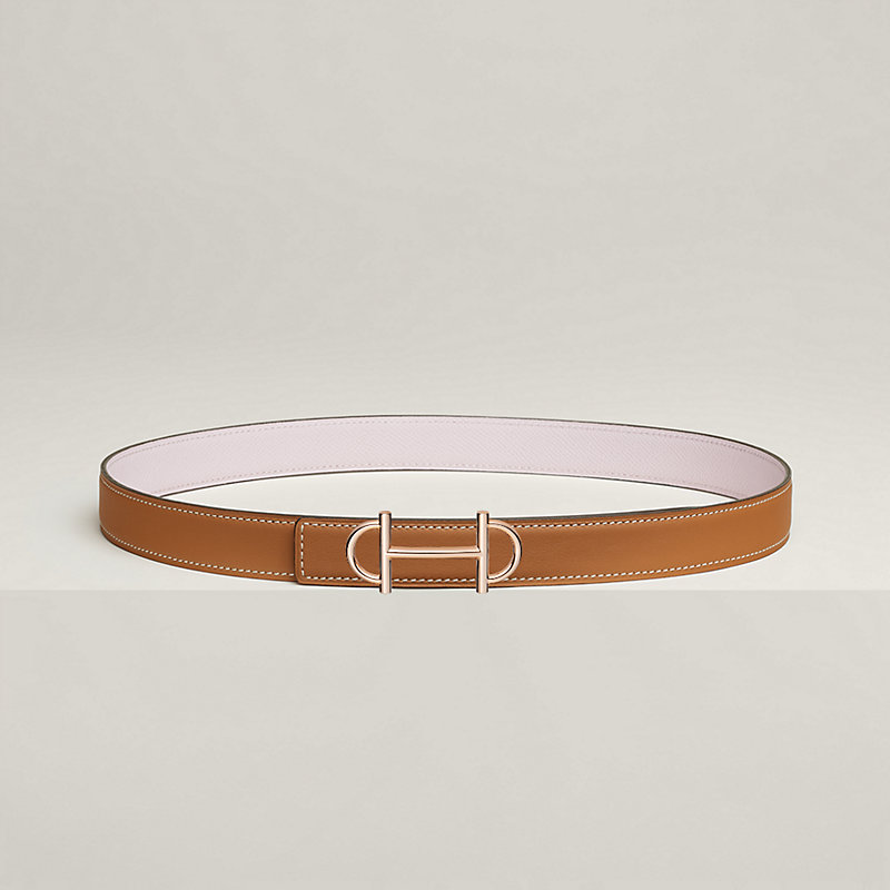Gamma belt buckle & Reversible leather strap 24 mm