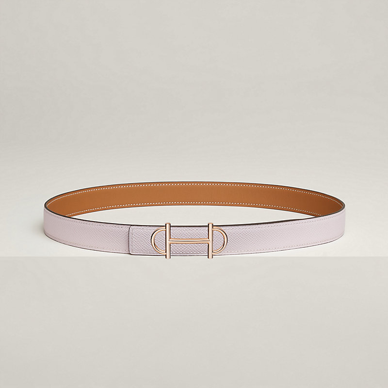 Gamma belt buckle & Reversible leather strap 24 mm