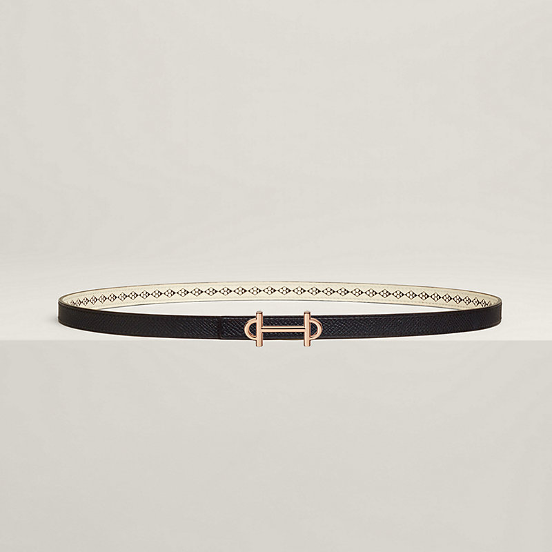 Gamma belt buckle & Trefle leather strap 13 mm | Hermès Thailand