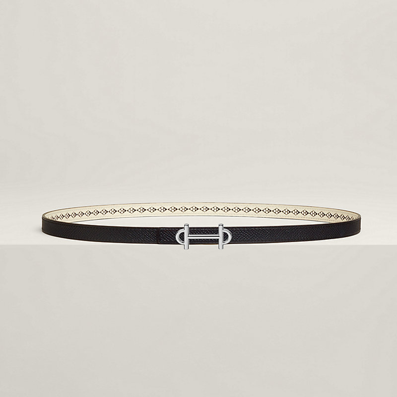 Gamma belt buckle & Trefle leather strap 13 mm | Hermès Thailand