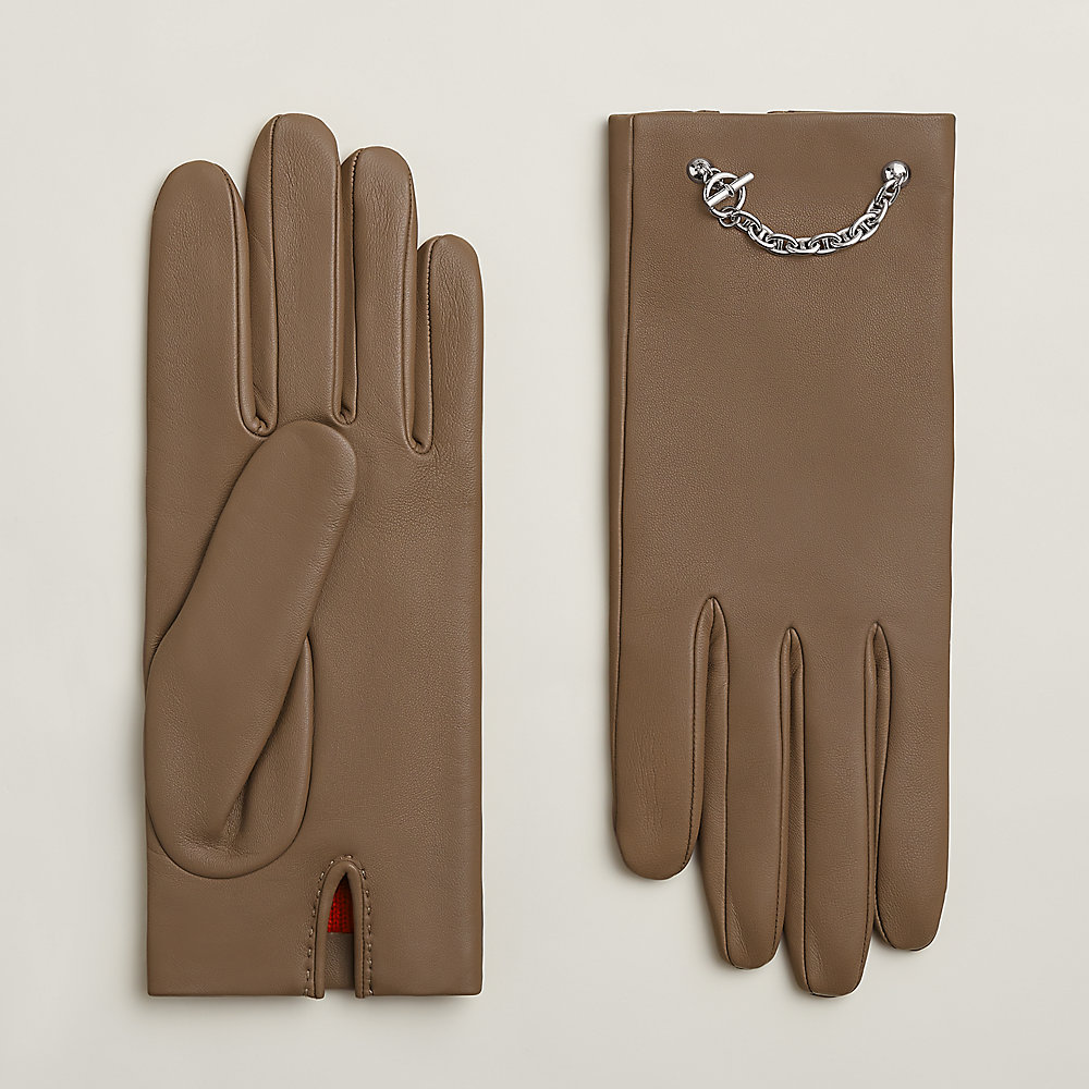 Gants Hermès Femme Chevreau Vintage - Taille 6 1/2, Bleu Foncé, Neufs Avec étiquettes Et Boîte