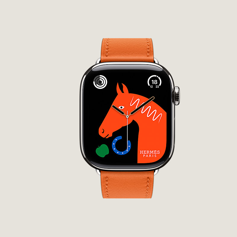 Gehäuse Series&nbsp;11 & Armband Apple Watch Hermès Single Tour 42&nbsp;mm