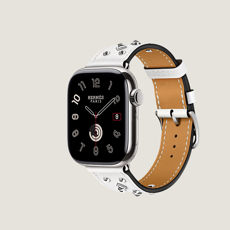 Gehäuse Series&nbsp;11 & Armband Apple Watch Hermès Single Tour 42&nbsp;mm Clou Médor Rock