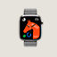 Gehäuse Series&nbsp;11 & Armband Apple Watch Hermès Single Tour 42&nbsp;mm Toile H, Ansicht: Vorderansicht, front, Ansicht 4 von 5