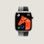 Gehäuse Series&nbsp;11 & Armband Apple Watch Hermès Single Tour 42&nbsp;mm Toile H Double Jeu, Ansicht: Vorderansicht, front, Ansicht 3 von 4