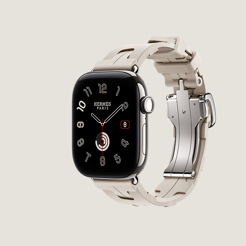 Gehäuse Series&nbsp;12 & Armband Apple Watch Hermès Single Tour 42&nbsp;mm mit Faltschließe Kilim, Ansicht: Seitenansicht, Ansicht 3 von 3