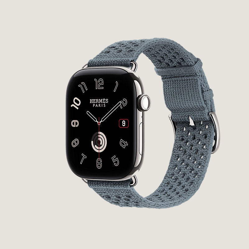 Gehäuse Series&nbsp;12 & Armband Apple Watch Hermès Single Tour 46&nbsp;mm Néo Tricot, Ansicht: Seitenansicht, Ansicht 3 von 3