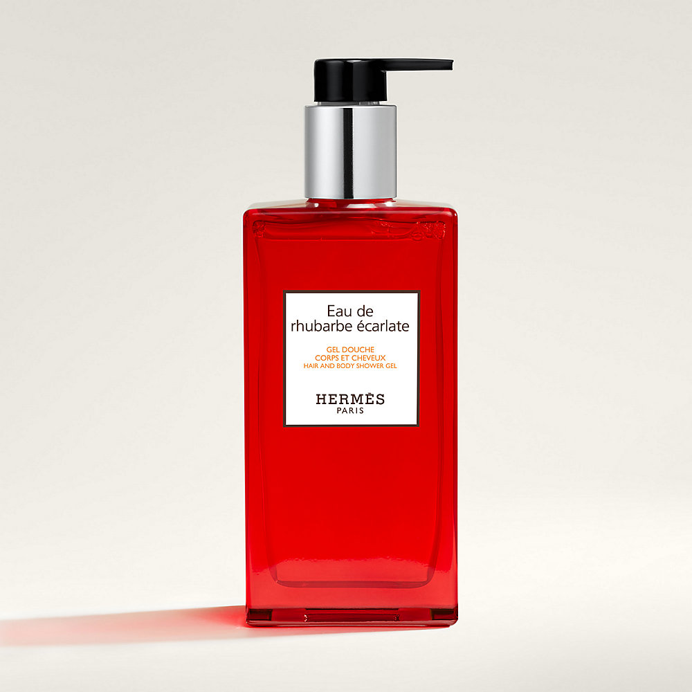 Gel de banho para o corpo e o cabelo Eau de rhubarbe écarlate