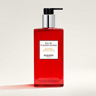 エルメスEau de rhubarbe éclatée ボディソープ 300ml Gel de banho para o corpo e o cabelo Eau de rhubarbe écarlate