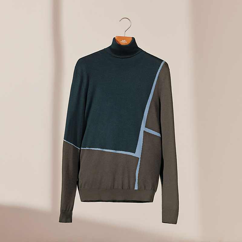 "Geometrie Variable" turtleneck sweater