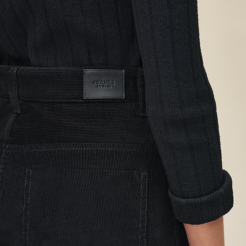 Gerade geschnittene Hose mit hohem Bund, Ansicht: , Ansicht 6 von 6