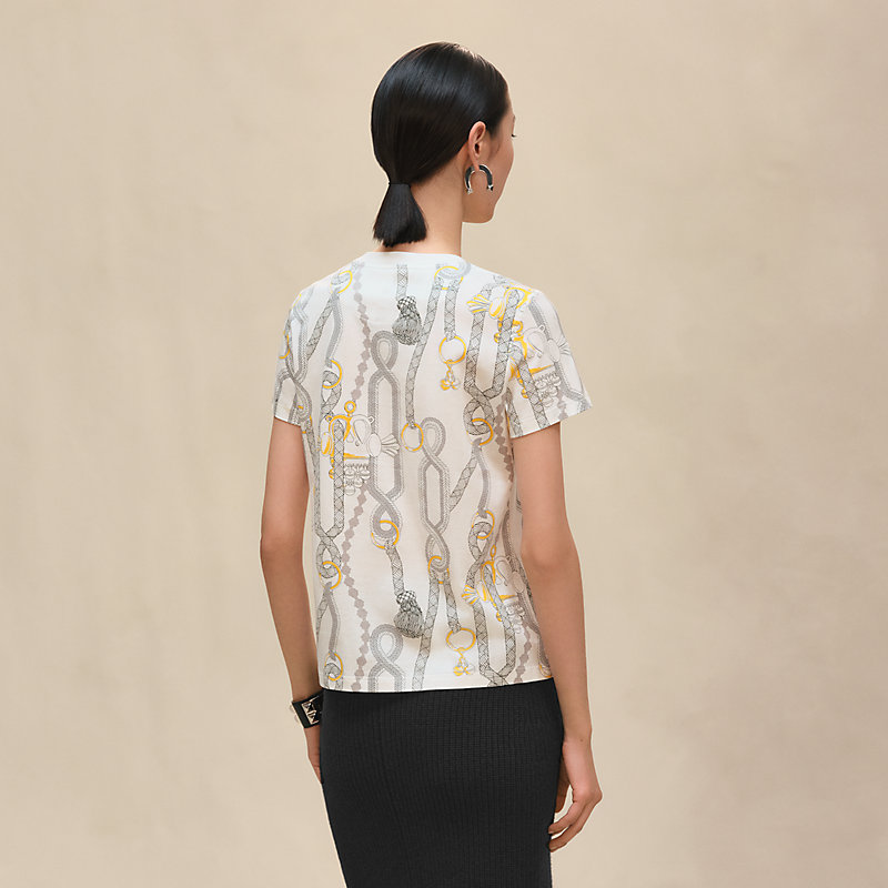 Gerade geschnittenes T-Shirt mit "Palefroi Remix"-Print
