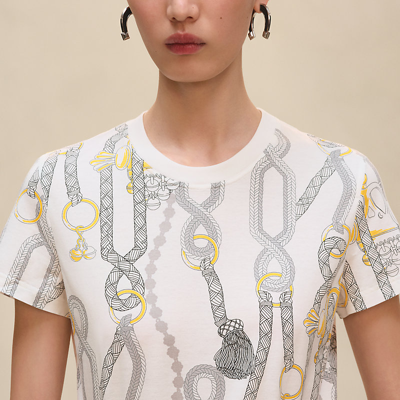 Gerade geschnittenes T-Shirt mit "Palefroi Remix"-Print