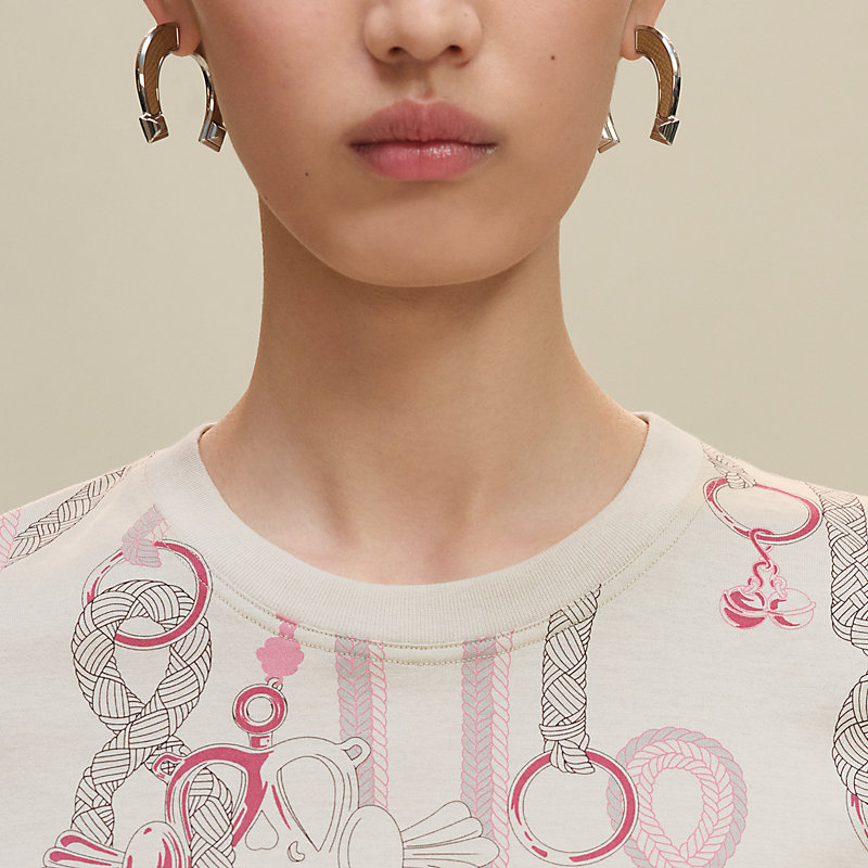 Gerade geschnittenes T-Shirt mit "Palefroi Remix"-Print