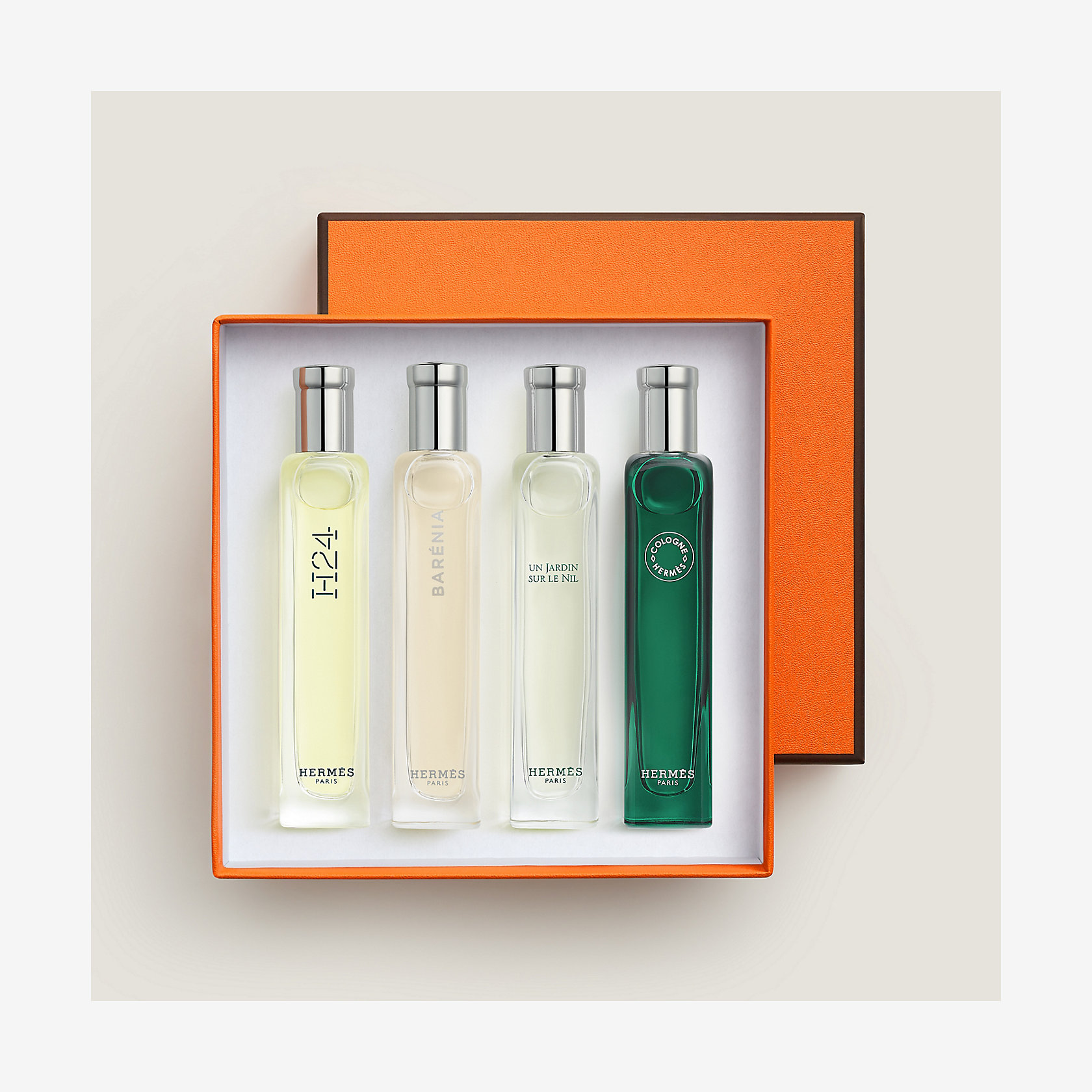 Geschenkbox Mit 4 Taschenzerstäubern Zum Zusammenstellen Hermès