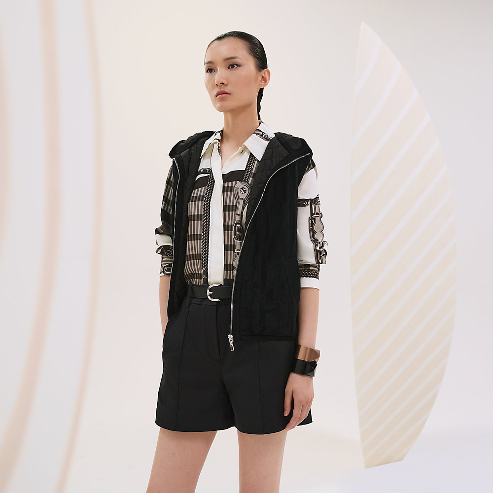 洗練された大人の品格 HERMES Giacca senza maniche ジャケット Giacca senza maniche trapuntata con motivo “H” | Hermès Italia
