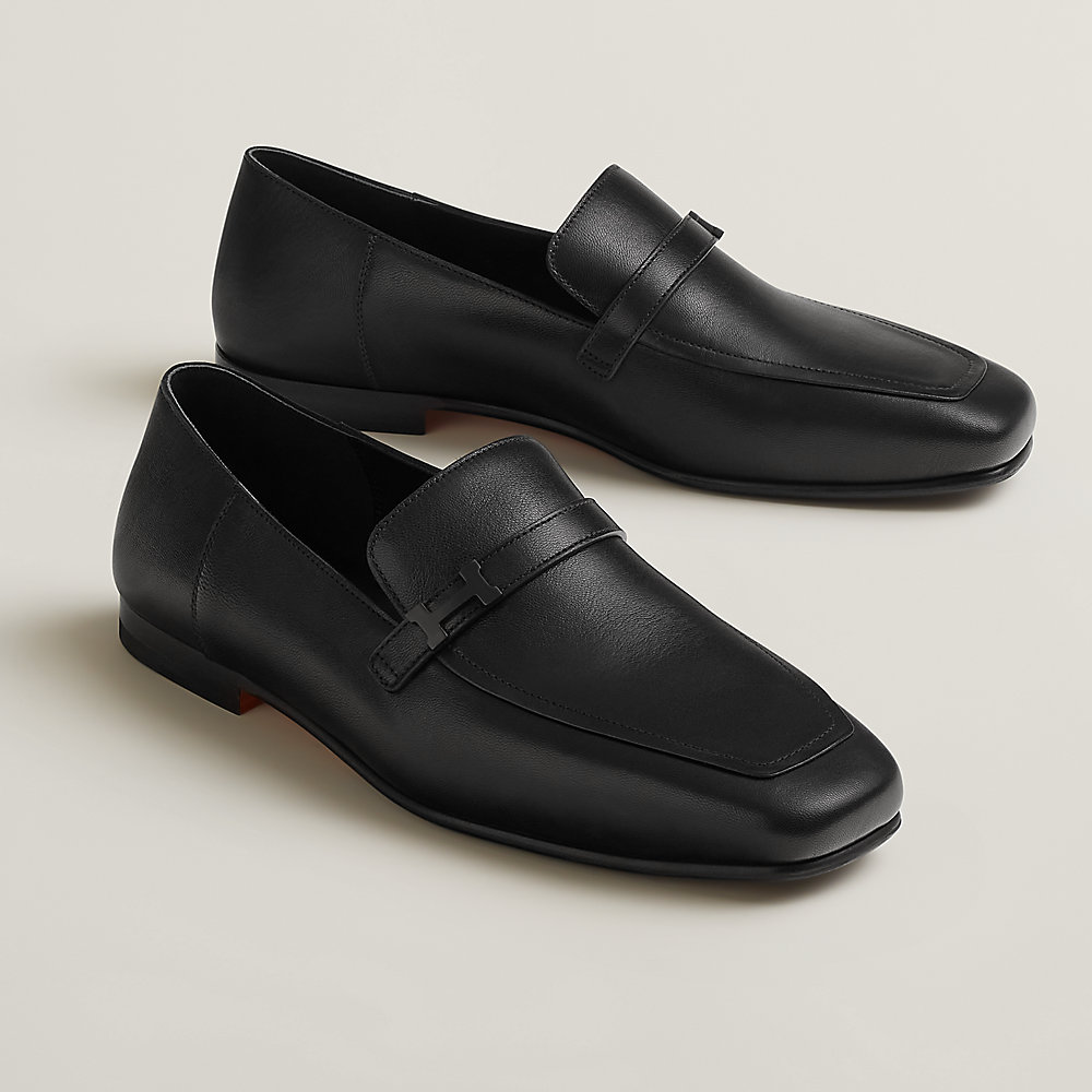  Blue Horse Open Back Half Loafer for Men Black