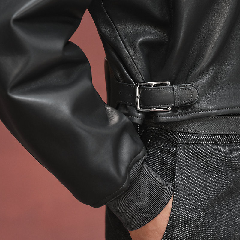 Giubbotto corto Ispirazione Bomber - Grigio | Hermès Italia Giubbotto corto Ispirazione Bomber - Grigio | Hermès Italia