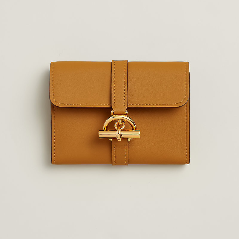 Hermes☆Glenan Compact ウォレット_Gold_パリ発 glenan-compact-wallet--