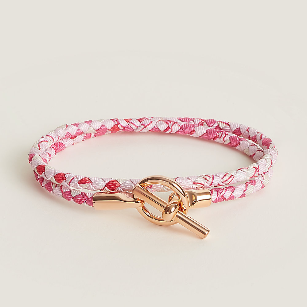 HERMES ブレスレット Glenan Double Tour ローズゴールド Glenan Double Tour bracelet | Hermès USA