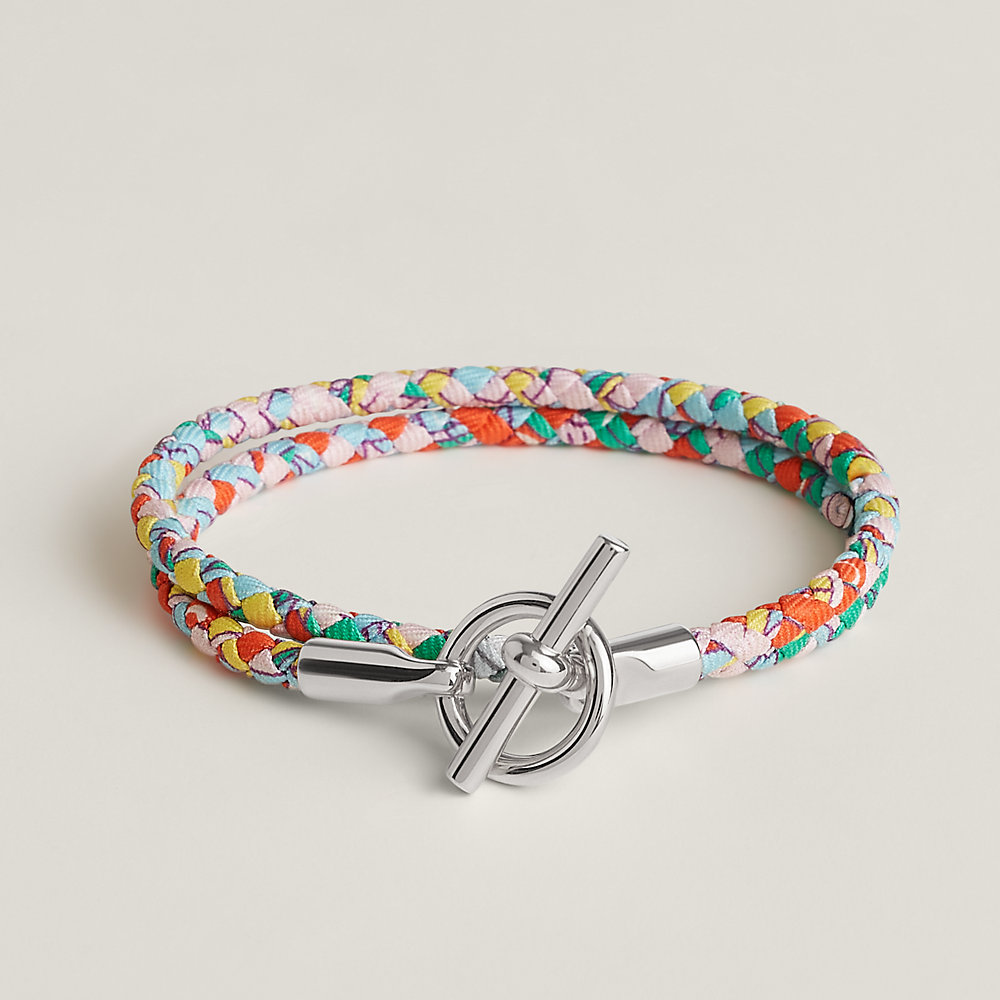◆HERMES◆ 大人気! Glenan Double Tour bracelet シルバー Glenan Double Tour bracelet | Hermès USA